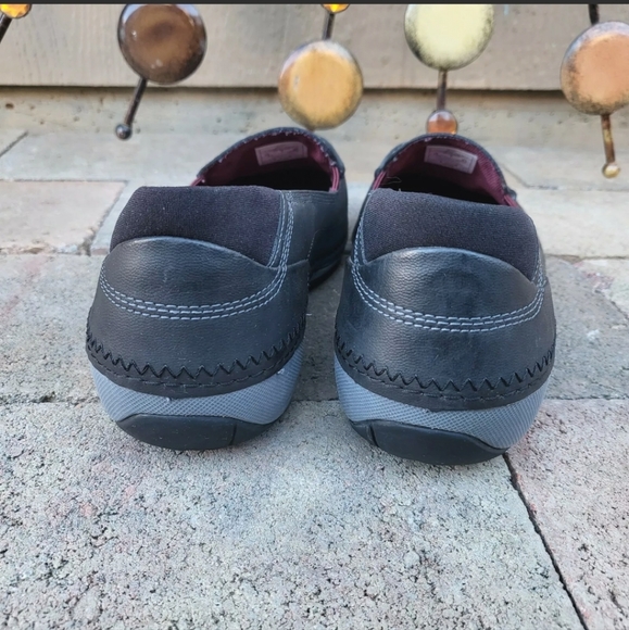 Merrell Women's 9.5 Namak Moc Black Leather Slip On Comfort Shoes J227314C - Picture 3 of 12